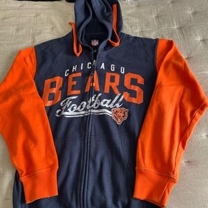 Chicago Bears vintage NFL Navy and Orange Hoodie Small